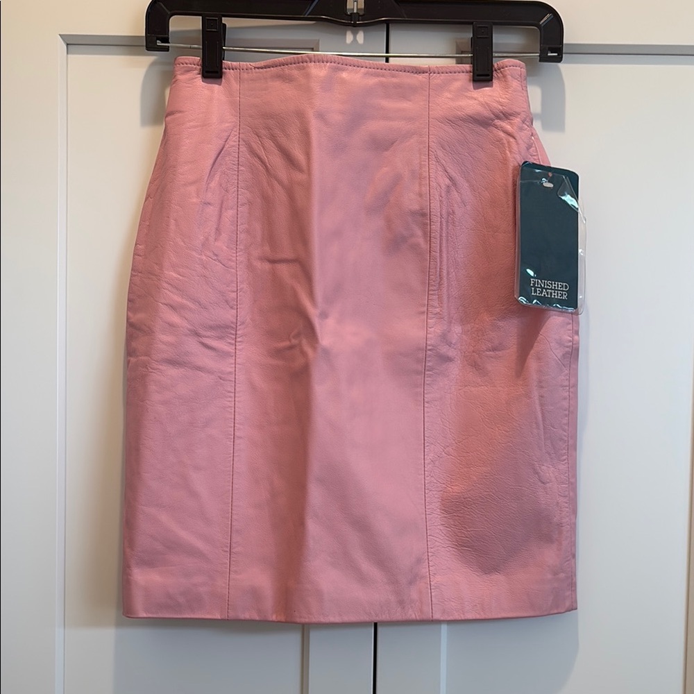 Vintage Punk! 80’s Pink Leather Skirt